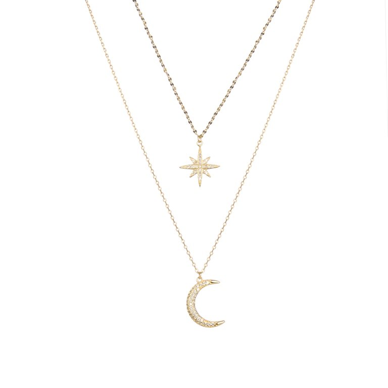 Gargantilla Estrella y Luna